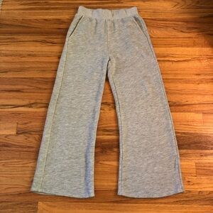 NSF Delilah wide leg mid high rise sweatpants sweats pants flare grey small